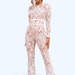 White Nadine Merabi Jumpsuit, size Small